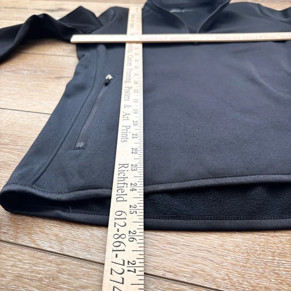 Nike Golf Womens Performance 1/4 Zip Pullover Sz Small Black w/ Pockets Tennis